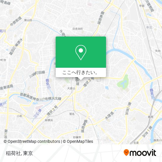 稲荷社地図