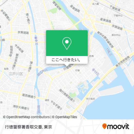 行徳警察署香取交番地図