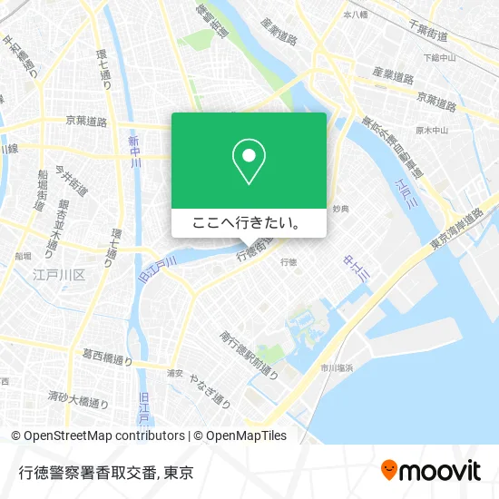 行徳警察署香取交番地図