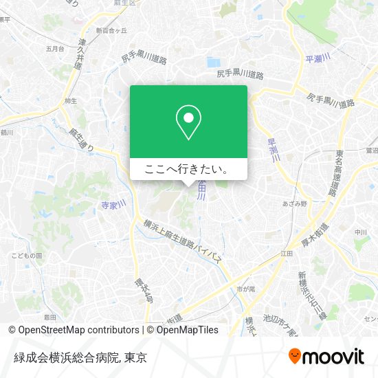 緑成会横浜総合病院地図