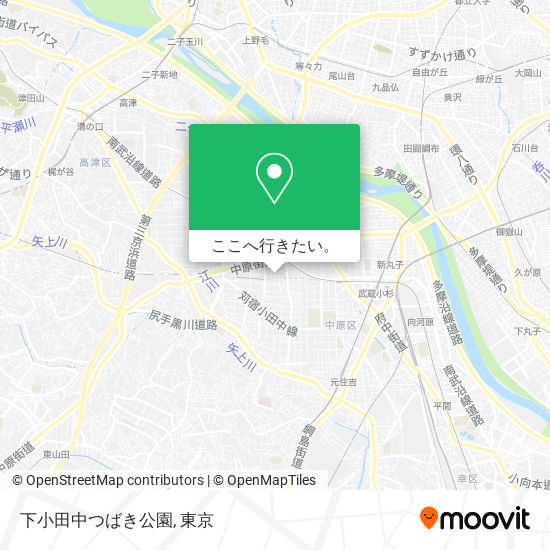 下小田中つばき公園地図