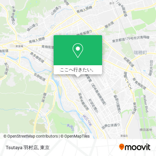 Tsutaya 羽村店地図
