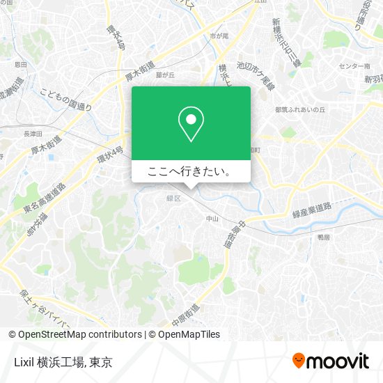 Lixil 横浜工場地図