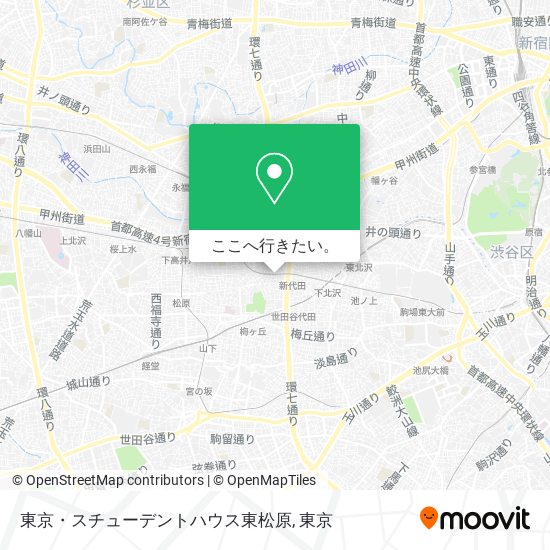 東京・スチューデントハウス東松原地図