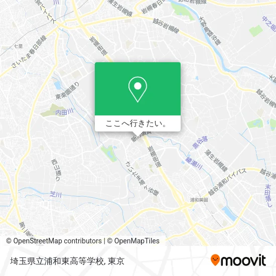埼玉県立浦和東高等学校地図