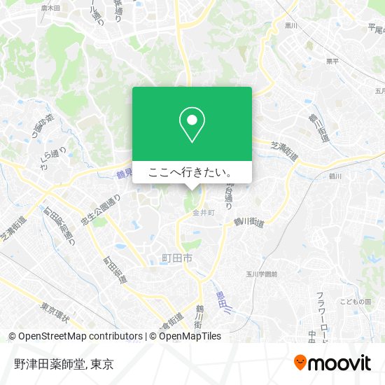 野津田薬師堂地図