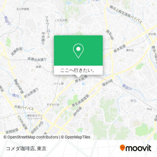コメダ珈琲店地図