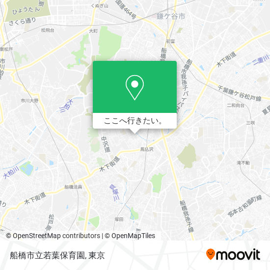 船橋市立若葉保育園地図