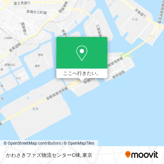 かわさきファズ物流センターC棟地図