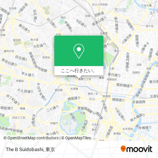 The B Suidobashi地図