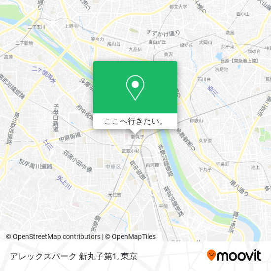 アレックスパーク 新丸子第1地図