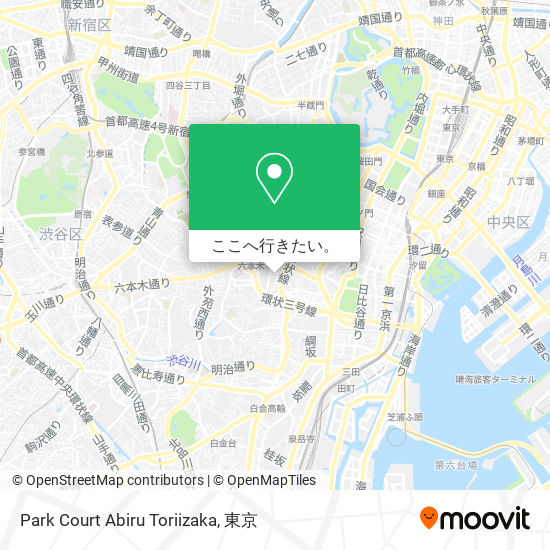 Park Court Abiru Toriizaka地図