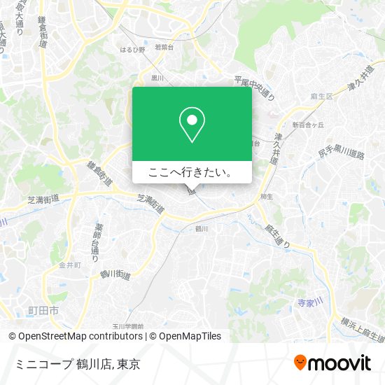 ミニコープ 鶴川店地図