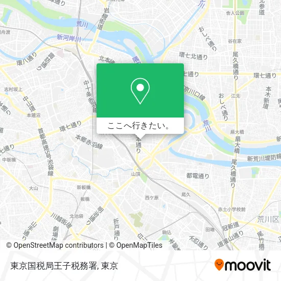 東京国税局王子税務署地図