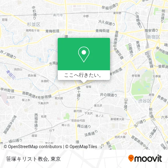 笹塚キリスト教会地図