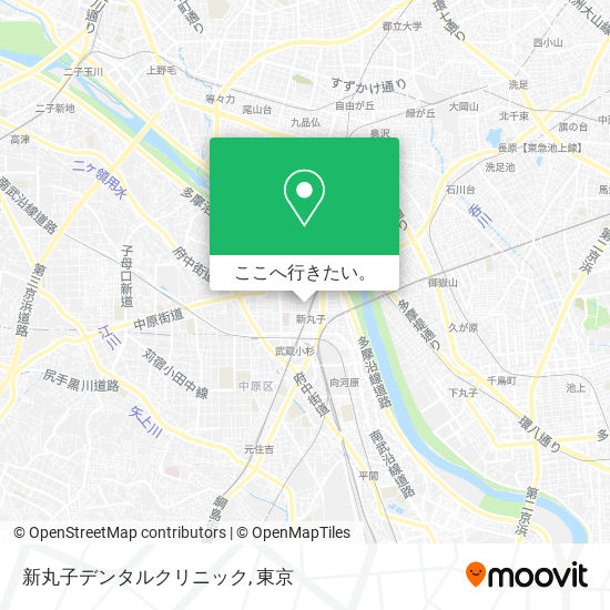 新丸子デンタルクリニック地図