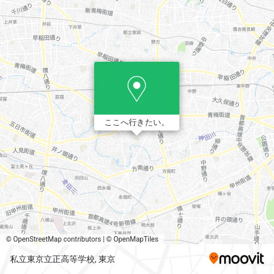 私立東京立正高等学校地図