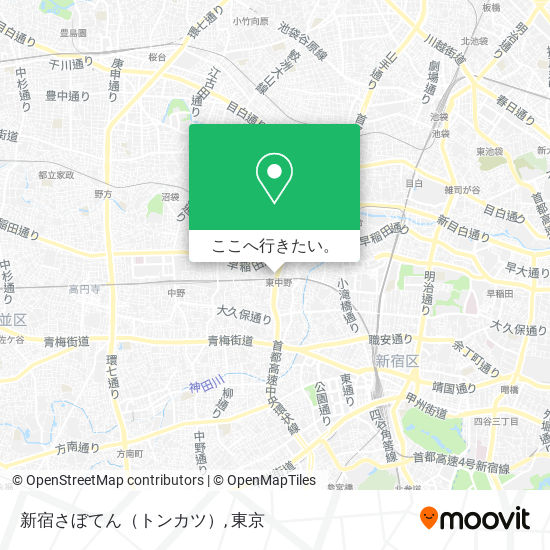 新宿さぼてん（トンカツ）地図