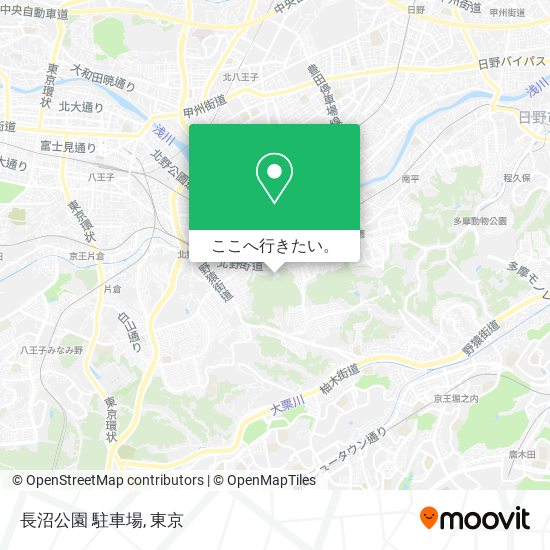 長沼公園 駐車場地図