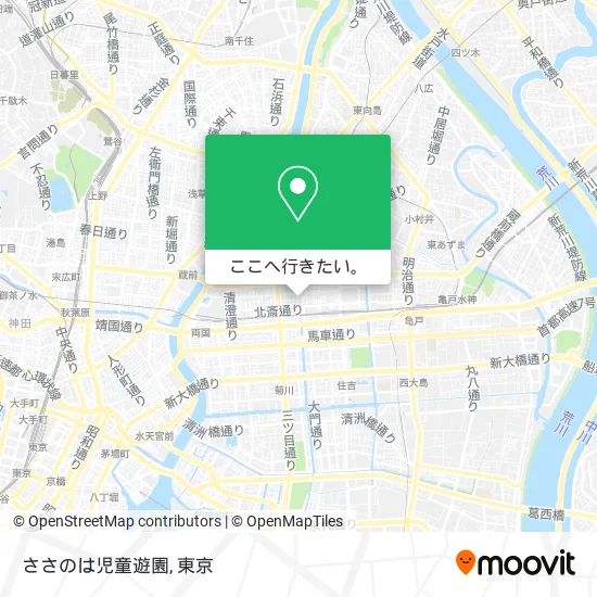 ささのは児童遊園地図