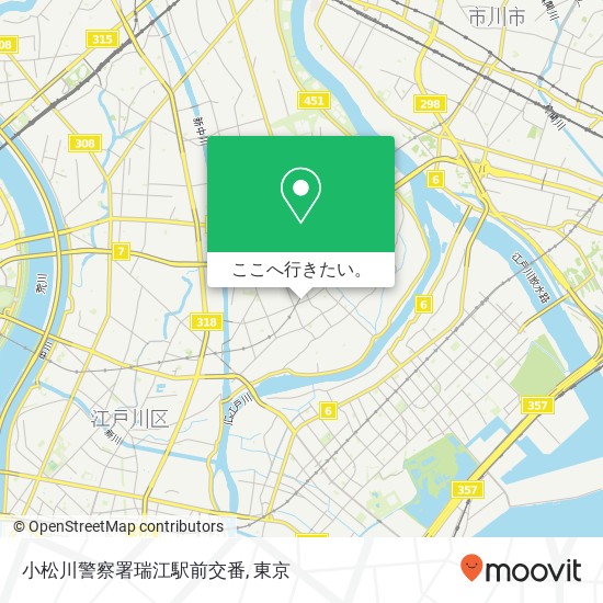 小松川警察署瑞江駅前交番地図