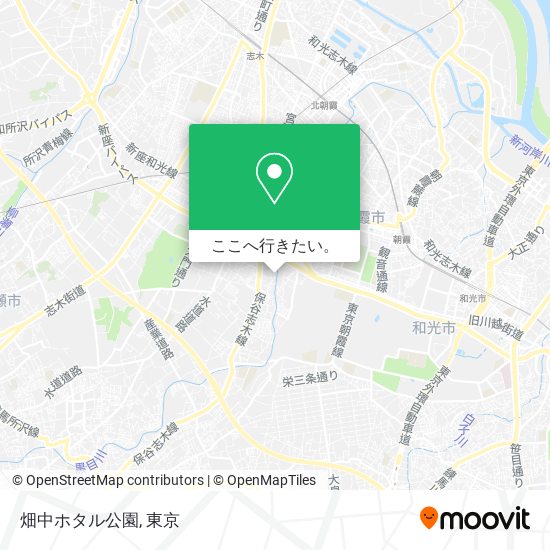 畑中ホタル公園地図