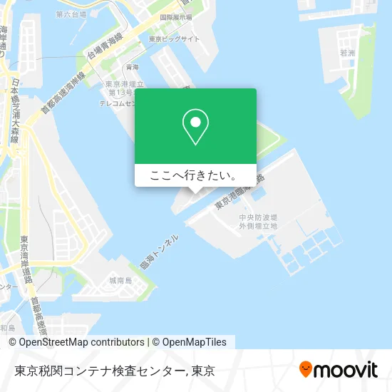 東京税関コンテナ検査センター地図