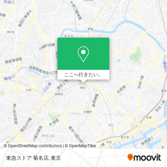 東急ストア 菊名店地図