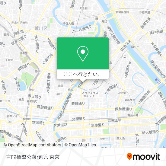 言問橋際公衆便所地図
