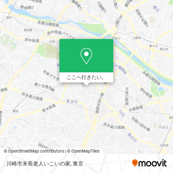 川崎市末長老人いこいの家地図