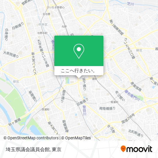 埼玉県議会議員会館地図