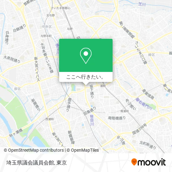 埼玉県議会議員会館地図