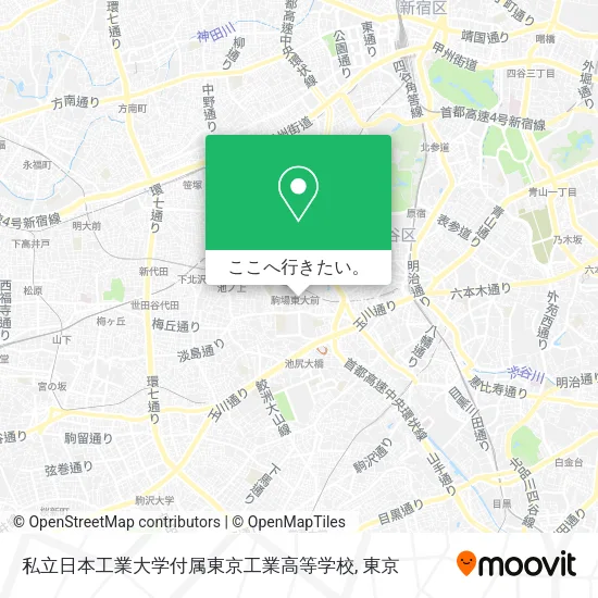 私立日本工業大学付属東京工業高等学校地図