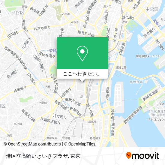 港区立高輪いきいきプラザ地図