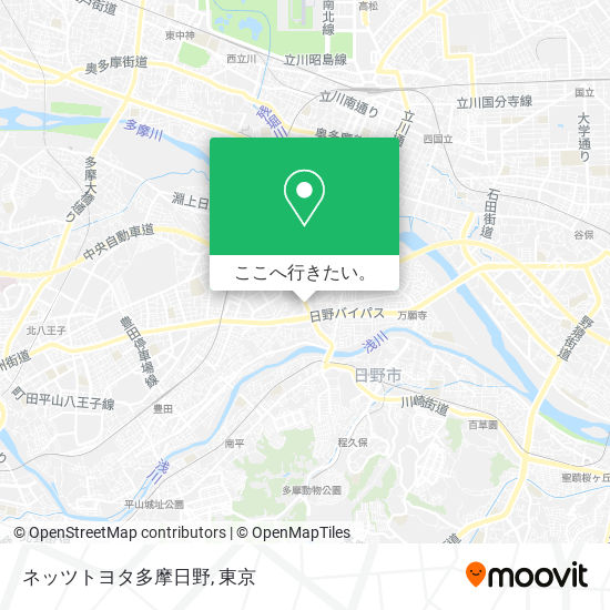 ネッツトヨタ多摩日野地図