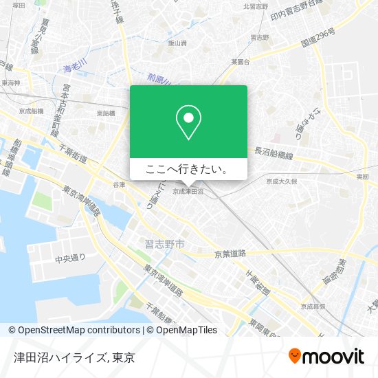 津田沼ハイライズ地図