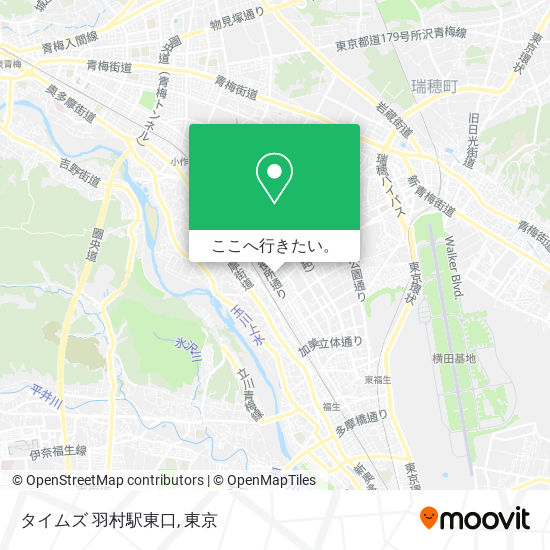 タイムズ 羽村駅東口地図