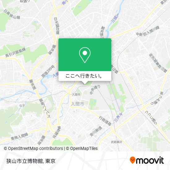 狭山市立博物館地図
