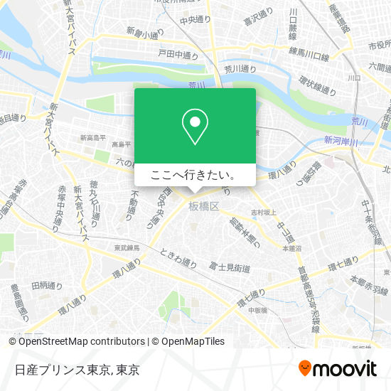 日産プリンス東京地図