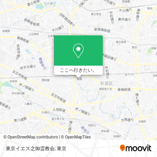 東京イエス之御霊教会地図