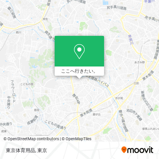 東京体育用品地図