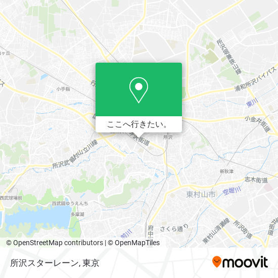 所沢スターレーン地図