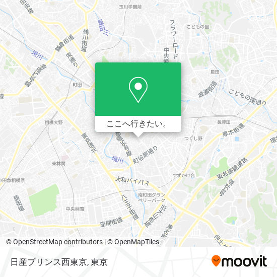 日産プリンス西東京地図