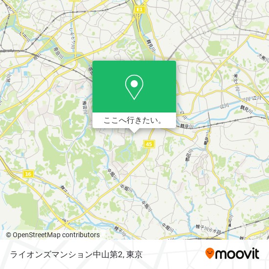 ライオンズマンション中山第2地図