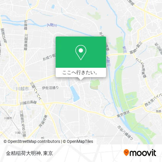 金精稲荷大明神地図