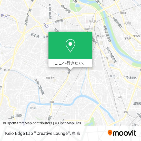 Keio Edge Lab ""Creative Lounge""地図