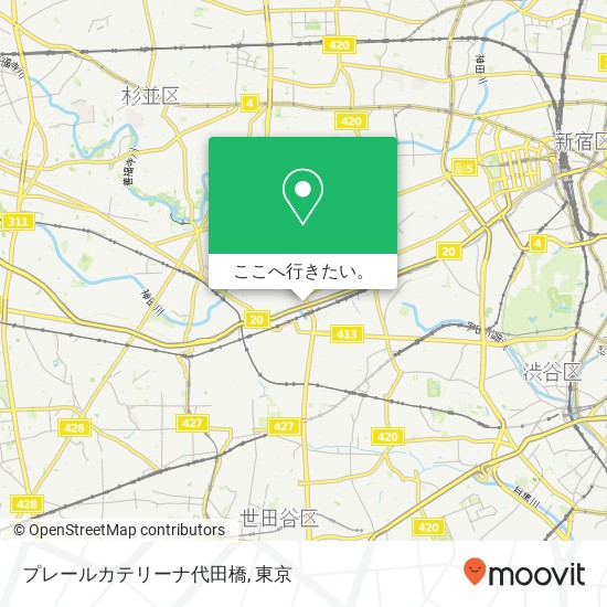 プレールカテリーナ代田橋地図