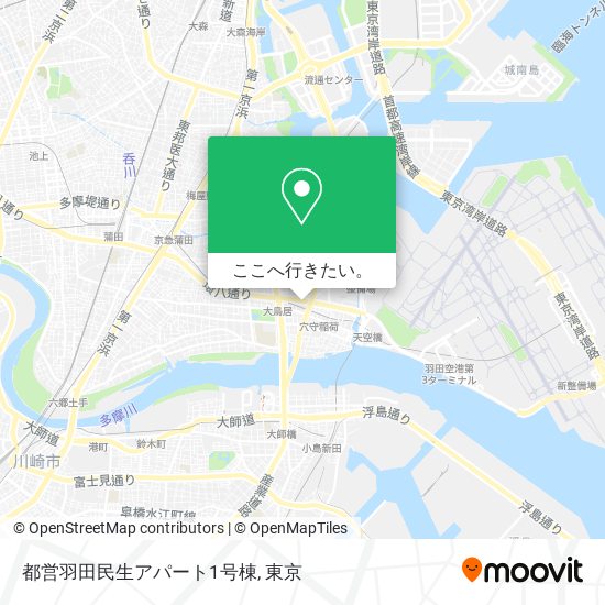 都営羽田民生アパート1号棟地図