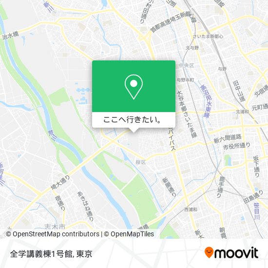 全学講義棟1号館地図