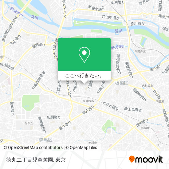 徳丸二丁目児童遊園地図